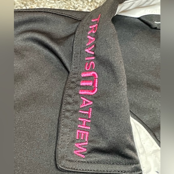 TRAVIS MATHEW Golf Polo. Size XL Black - Picture 3 of 5